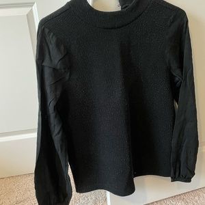 Madewell black blouse size small